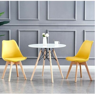MCC - Deluxe R - Yellow - 2-Pack - Dining Chairs MCC - Deluxe R - Yellow - 2-Pack - Dining Chairs