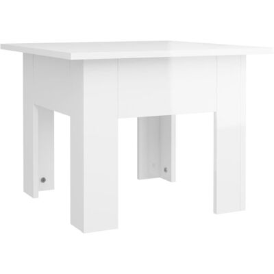vidaXL - Coffee Table High Gloss White 55x55x42 cm vidaXL - Coffee Table High Gloss White 55x55x42 cm