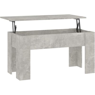 vidaXL Tavolino Salotto Grigio Cemento 101x49x52 cm Legno Multistrato - Grey Cement - Coffee Table vidaXL Tavolino Salotto Grigio Cemento 101x49x52 cm Legno Multistrato - Grey Cement - Coffee Table