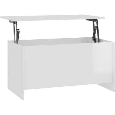 vidaXL Nova White High Gloss Coffee Table 102x55.5x52.5 cm vidaXL Nova White High Gloss Coffee Table 102x55.5x52.5 cm