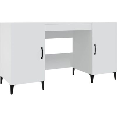 vidaXL White 140x50x75 cm Desk - Office, Study, Vanity vidaXL White 140x50x75 cm Desk - Office, Study, Vanity
