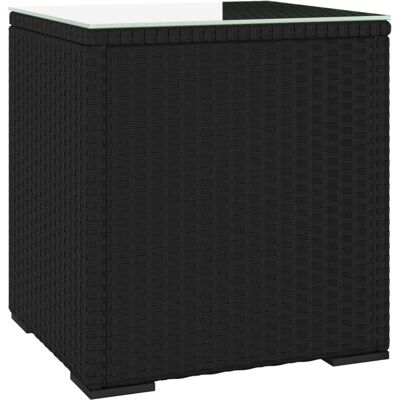 (black) vidaXL Side Table End Table Side Sofa Couch Console Coffee Table Poly Ra (black) vidaXL Side Table End Table Side Sofa Couch Console Coffee Table Poly Ra