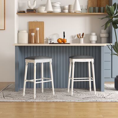 Costway Set of 2 Bar Stools Dining Chair Modern Upholstered Pub Stool 29 Inches Costway Set of 2 Bar Stools Dining Chair Modern Upholstered Pub Stool 29 Inches