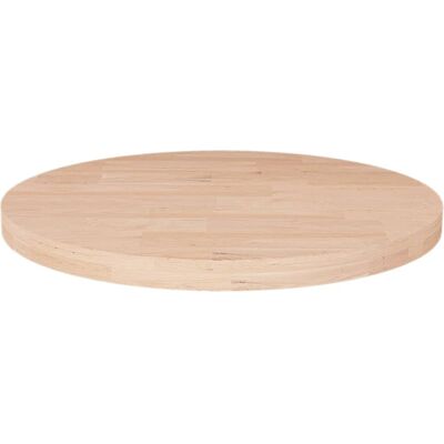 vidaXL Solid Wood Oak Round Table Top - Table Top vidaXL Solid Wood Oak Round Table Top - Table Top
