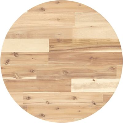 vidaXL Round Solid Wood Acacia Table Top - Table Top vidaXL Round Solid Wood Acacia Table Top - Table Top