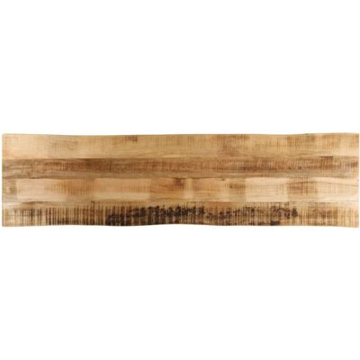 vidaXL Solid Mango Wood Live Edge Table Top - 180x40 cm vidaXL Solid Mango Wood Live Edge Table Top - 180x40 cm