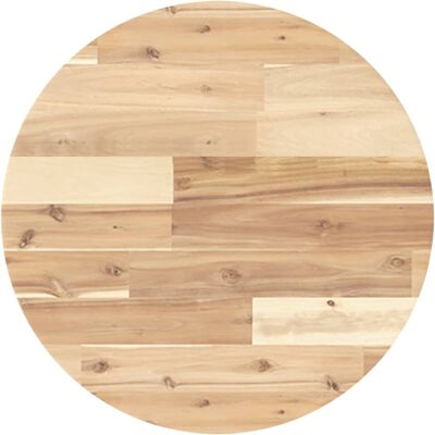 vidaXL Round Solid Wood Acacia Table Top - Table Top vidaXL Round Solid Wood Acacia Table Top - Table Top