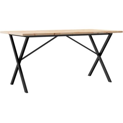 vidaXL Dining Table X-Frame 160x80x75.5 cm - Dining Table vidaXL Dining Table X-Frame 160x80x75.5 cm - Dining Table