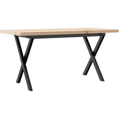 vidaXL Wooden Coffee Table with X-Frame - 100x50x45.5 cm vidaXL Wooden Coffee Table with X-Frame - 100x50x45.5 cm