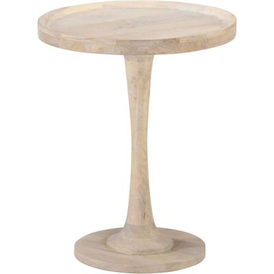 vidaXL Solid Mango Wood Side Table Ø60x75 cm - Side Table vidaXL Solid Mango Wood Side Table Ø60x75 cm - Side Table
