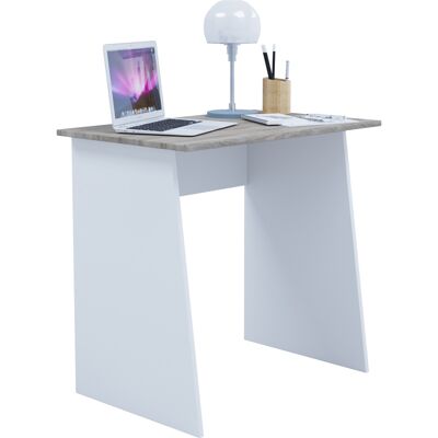 VCM Office Desk Masola Mini - White & Sonoma Oak, 80x50cm VCM Office Desk Masola Mini - White & Sonoma Oak, 80x50cm
