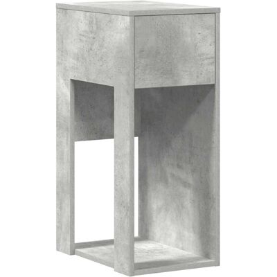 (concrete grey) vidaXL Computer Tower Stand with Drawer Old Wood 30x44x74 cm pc (concrete grey) vidaXL Computer Tower Stand with Drawer Old Wood 30x44x74 cm pc