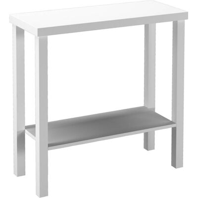 URBN Living - 2-Tier Wooden Narrow Console - White - Console Table URBN Living - 2-Tier Wooden Narrow Console - White - Console Table
