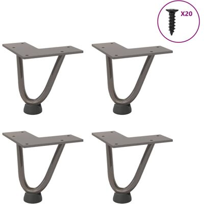 (natural, 10 cm) vidaXL Hairpin Table Legs Hairpin Legs Coffee Table leg 4 pcs S (natural, 10 cm) vidaXL Hairpin Table Legs Hairpin Legs Coffee Table leg 4 pcs S