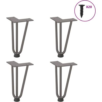 (natural, 20 cm) vidaXL Hairpin Table Legs Hairpin Legs Coffee Table leg 4 pcs S (natural, 20 cm) vidaXL Hairpin Table Legs Hairpin Legs Coffee Table leg 4 pcs S