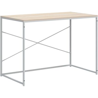 vidaXL White Oak Computer Desk - 110x60x70cm Office Furniture vidaXL White Oak Computer Desk - 110x60x70cm Office Furniture