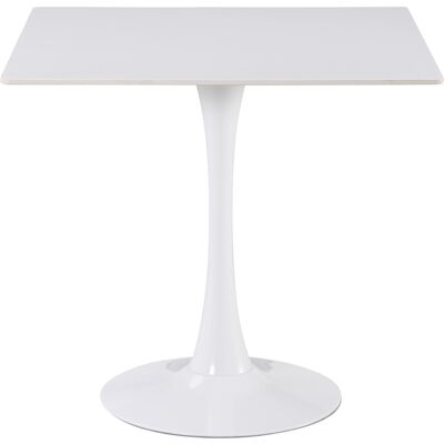 Charles Jacobs White Square Ceramic Dining Tabletop Metal Base Dinner Kitchen Ta Charles Jacobs White Square Ceramic Dining Tabletop Metal Base Dinner Kitchen Ta
