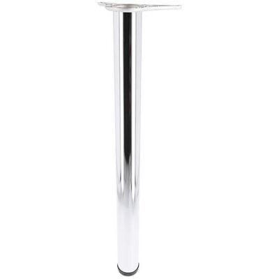 GTV (Chrome, 87cm) Table Leg Breakfast Bar Worktop Support Kitchen Round 710/820/870 GTV (Chrome, 87cm) Table Leg Breakfast Bar Worktop Support Kitchen Round 710/820/870