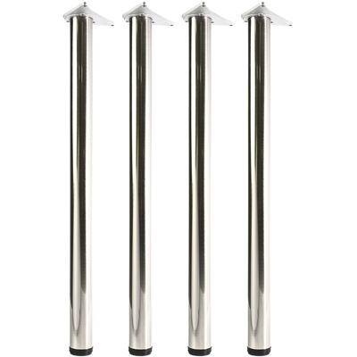 GTV (Brushed Steel, 110 cm) 4X Table Leg Breakfast Bar Worktop Adjustable Support Ki GTV (Brushed Steel, 110 cm) 4X Table Leg Breakfast Bar Worktop Adjustable Support Ki