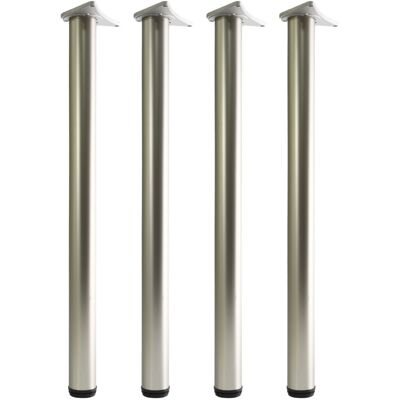 GTV (Satin, 110 cm) 4X Table Leg Breakfast Bar Worktop Adjustable Support Kitchen 71 GTV (Satin, 110 cm) 4X Table Leg Breakfast Bar Worktop Adjustable Support Kitchen 71
