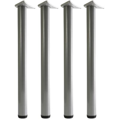 GTV (Silver, 71 cm) 4X Table Leg Breakfast Bar Worktop Adjustable Support Kitchen 71 GTV (Silver, 71 cm) 4X Table Leg Breakfast Bar Worktop Adjustable Support Kitchen 71