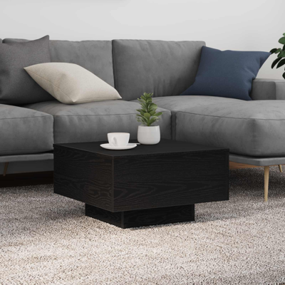 Vidaxl Black Oak Coffee Table 55x55x31 cm - Coffee Table Vidaxl Black Oak Coffee Table 55x55x31 cm - Coffee Table