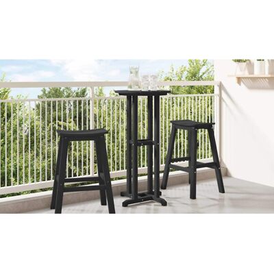vidaXL Bar Table Black 55 x 55 x 107 cm Polyethylene vidaXL Bar Table Black 55 x 55 x 107 cm Polyethylene