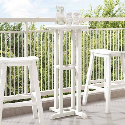 vidaXL Bar Table White 55 x 55 x 107 cm Polyethylene vidaXL Bar Table White 55 x 55 x 107 cm Polyethylene