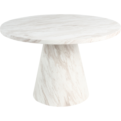 Beliani - Mere - MDF - White - Dining Table Beliani - Mere - MDF - White - Dining Table