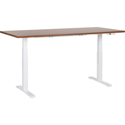 Beliani Electric Desk Dark Wood - 180x72cm - Modern Design Beliani Electric Desk Dark Wood - 180x72cm - Modern Design