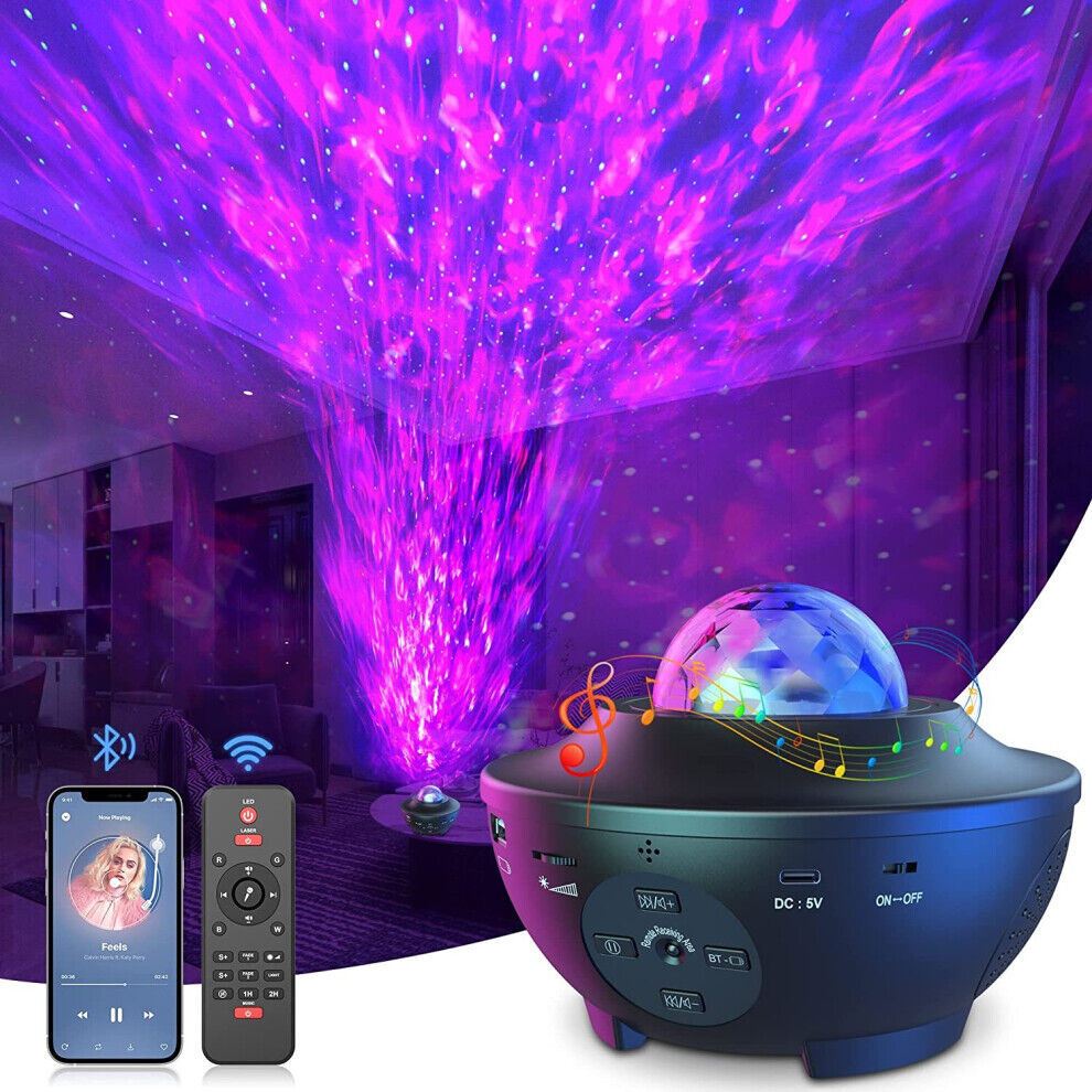 Galaxy Projector, Mexllex Star Projector with Remote Control, Night Light Projec