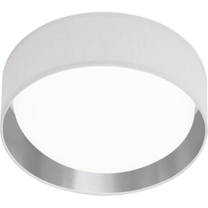 Searchlight Gianna Integrated LED 1 Light Flush Ceiling Light White, Silver Searchlight Gianna Integrated LED 1 Light Flush Ceiling Light White, Silver