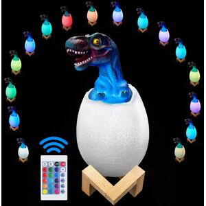 Ranpo Tyrannosaurus Dinosaur Egg LED Night Lights 16 Colors Table Lamp Ranpo Tyrannosaurus Dinosaur Egg LED Night Lights 16 Colors Table Lamp
