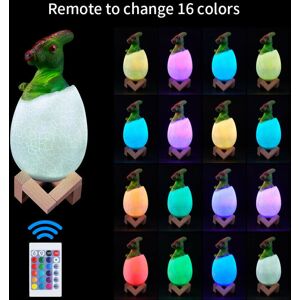 Ranpo Parasaurolophus Dinosaur Egg LED Night Lights 16 Colors Table Lamp Ranpo Parasaurolophus Dinosaur Egg LED Night Lights 16 Colors Table Lamp