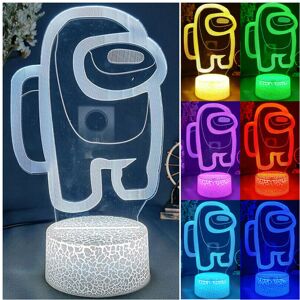 Unbranded Among us 3D Illusion Desktop Lamp Coffee Table Decor LED Sensor Night Lamps Unbranded Among us 3D Illusion Desktop Lamp Coffee Table Decor LED Sensor Night Lamps