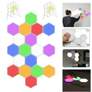Ranpo Modular LED Touch Wall Lamp Hexagonal Magnetic Quantum Sensitive Night Light Ranpo Modular LED Touch Wall Lamp Hexagonal Magnetic Quantum Sensitive Night Light