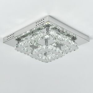 Living And Home (40cm 2 Level-Square, Cool White) Modern LED Ceiling Light Crystal Flush Chandel Living And Home (40cm 2 Level-Square, Cool White) Modern LED Ceiling Light Crystal Flush Chandel