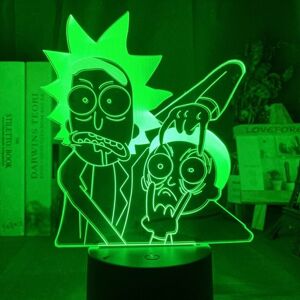 EASTVAPS Rick and Morty 3D LED Night Light Kids Bedroom Table Lamp EASTVAPS Rick and Morty 3D LED Night Light Kids Bedroom Table Lamp