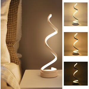 Unbranded LED Bedside Spiral Table Lamps Creative Design Curved Warm White Light Unbranded LED Bedside Spiral Table Lamps Creative Design Curved Warm White Light