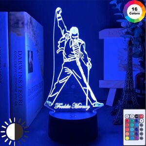 Unbranded 3D Led Night Light Lamp British Singer Freddie Mercury Unbranded 3D Led Night Light Lamp British Singer Freddie Mercury