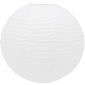 Carousel EL0187 - 50cm Round White Paper Lantern Shade Classic Bamboo Ribbed Lampshade Carousel EL0187 - 50cm Round White Paper Lantern Shade Classic Bamboo Ribbed Lampshade