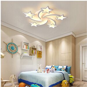 Living And Home (5 Heads-Dimming Light) Modern LED Ceiling Light White Star Chandelier Living And Home (5 Heads-Dimming Light) Modern LED Ceiling Light White Star Chandelier