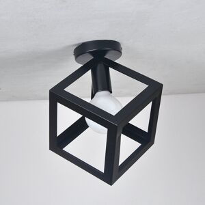 STOEX Retro Cube Chandelier Black Antique Vintage Iron Ceiling Lamp Metal Ceiling Ligh STOEX Retro Cube Chandelier Black Antique Vintage Iron Ceiling Lamp Metal Ceiling Ligh