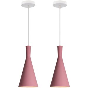 STOEX 2 Pack Nordic Minimalist Chandelier Pink Creative Retro Pendant Lamp Metal Moder STOEX 2 Pack Nordic Minimalist Chandelier Pink Creative Retro Pendant Lamp Metal Moder