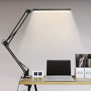 Bienser LED Desk Lamp with Clamp, 14W Swing Arm Desk Lamp, Eye-Caring Dimmable Desk Ligh Bienser LED Desk Lamp with Clamp, 14W Swing Arm Desk Lamp, Eye-Caring Dimmable Desk Ligh