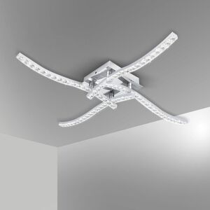 NLEADER Bojim Modern Curved Design Crystal LED Celling Light, Ceiling Lighting, 4 Built- NLEADER Bojim Modern Curved Design Crystal LED Celling Light, Ceiling Lighting, 4 Built-