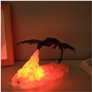 Fancyqube (B) 3D Printed Fire Breathing Dragon Shape Lamp Night Light Fancyqube (B) 3D Printed Fire Breathing Dragon Shape Lamp Night Light