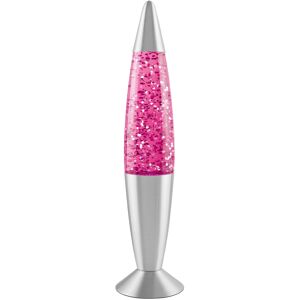 Global Gizmos 48620 Classic Lava Lamp - 16in Pink Glitter Light, Retro Glass Dec Global Gizmos 48620 Classic Lava Lamp - 16in Pink Glitter Light, Retro Glass Dec