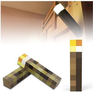 Unbranded Minecraft Torch Night Light - USB Rechargeable LED Wall Lamp, Miners Lamp Gift f Unbranded Minecraft Torch Night Light - USB Rechargeable LED Wall Lamp, Miners Lamp Gift f