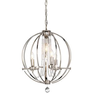 Loops 3 Bulb Chandelier - Polished Nickel - E14 60W - Interior Light Loops 3 Bulb Chandelier - Polished Nickel - E14 60W - Interior Light
